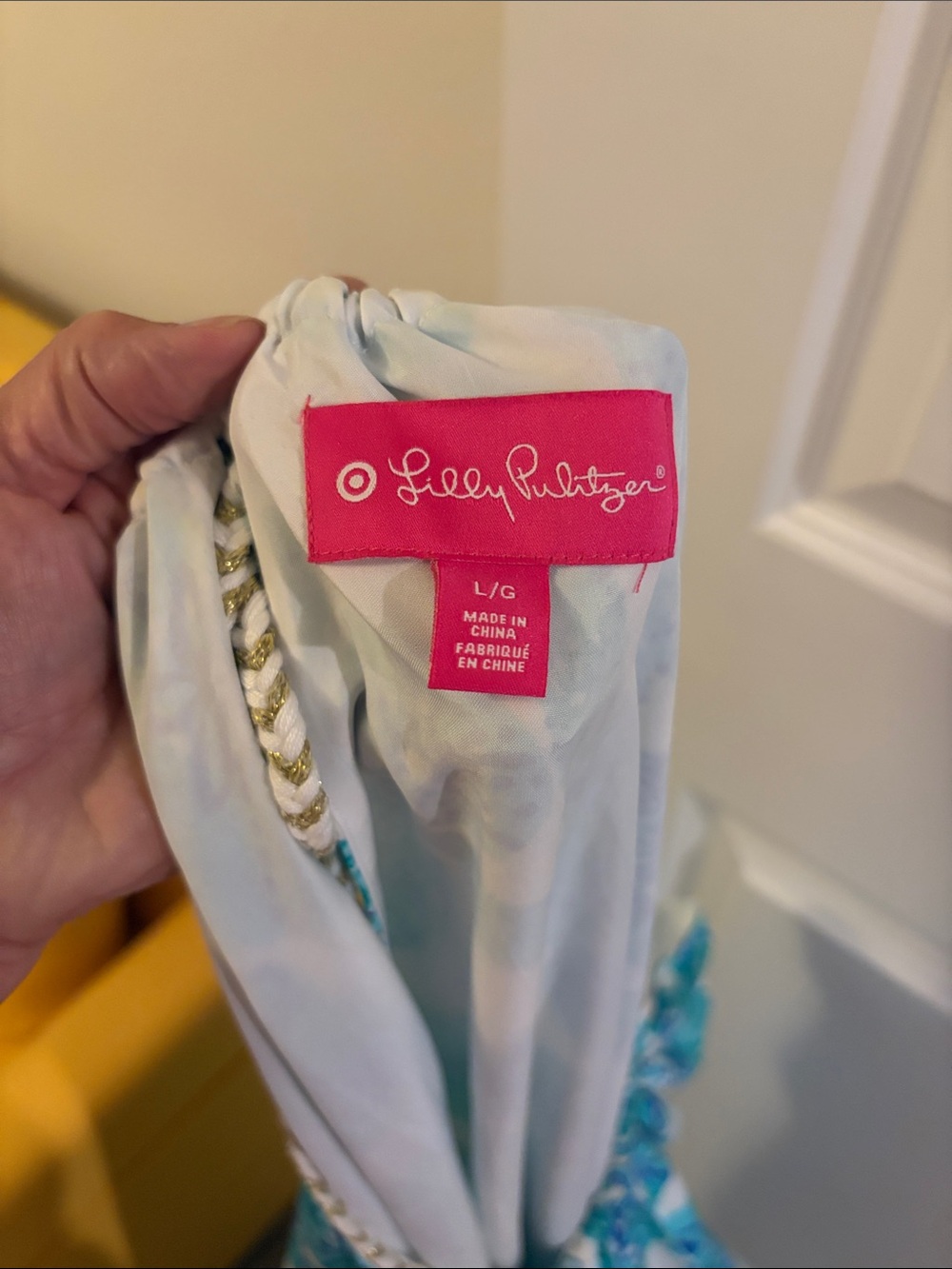 Lilly Pulitzer for Target Sea Urchin Blue & Turquoise Maxi Dress Halter - Picture 5 of 10